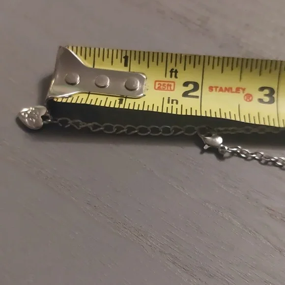 Betsey Johnson Silvertone Floral Multi Color Rhinestone Necklace 18" - Picture 15 of 17